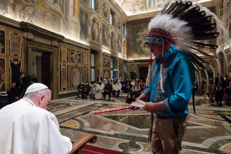 A Pope’s apology for residential schools gives way to a river of tears, generations of anguish — and ‘hope shining brightly’