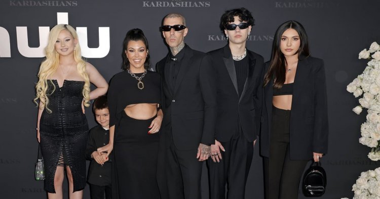 A Photo Album of Kourtney Kardashian and Travis Barker's Blended Family