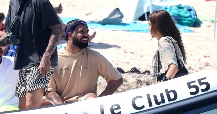 Drake Spotted Hanging Out With Suede Brooks in Saint-Tropez