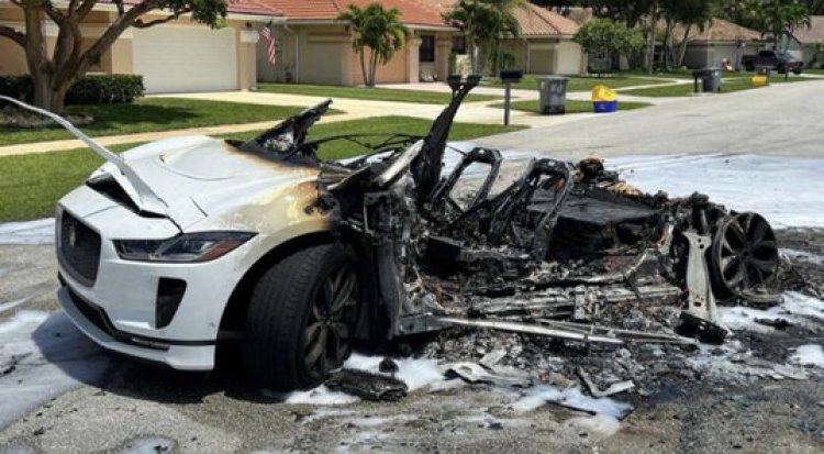 Yikes: Florida Electric Vehicle Owner Barely Escapes Disaster After EV Fire